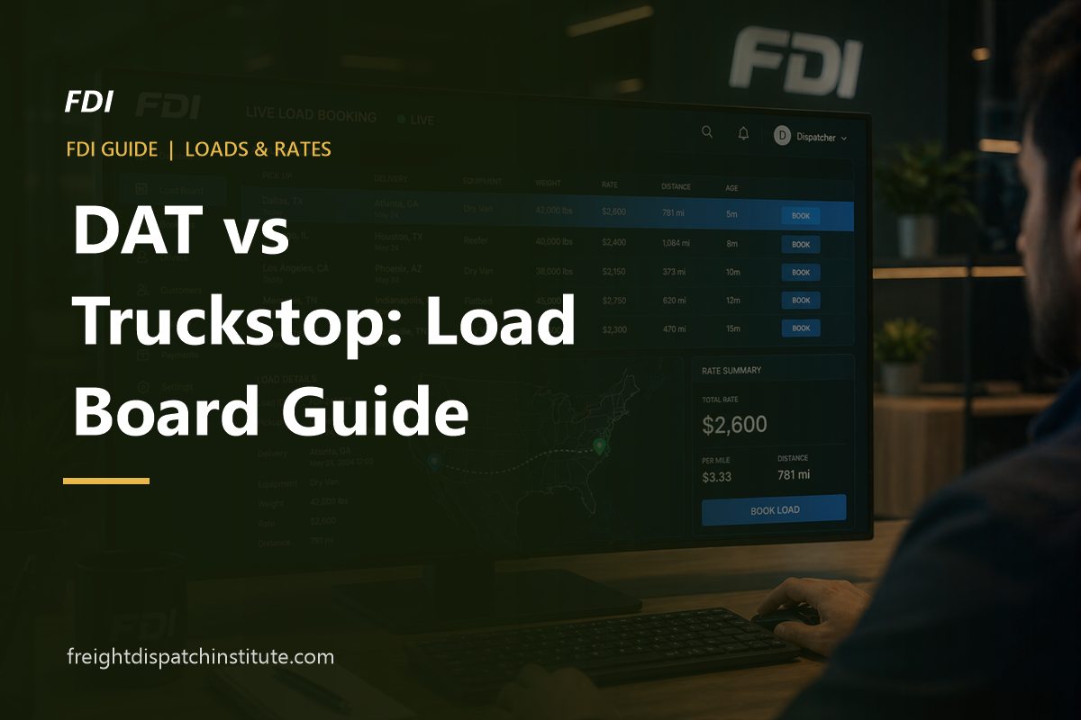 DAT vs Truckstop load boards guide for new truck dispatchers