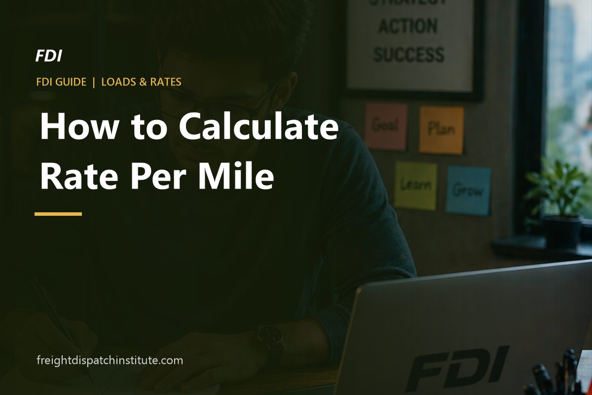 How to calculate rate per mile and know if a trucking load is profitable